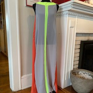 Maxi Sheer Colorful Dress